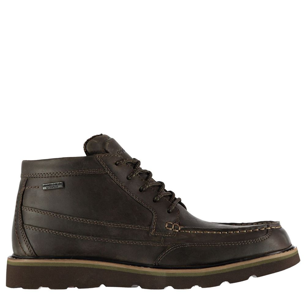 Rockport Canada Moc - Mens Chukka Boots Dark Brown (BXM206487)